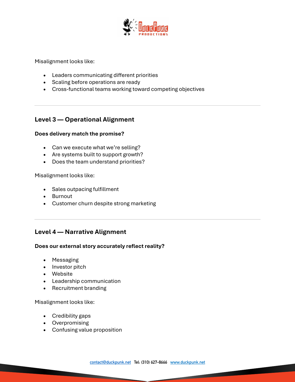 The Alignment Framework page 2
